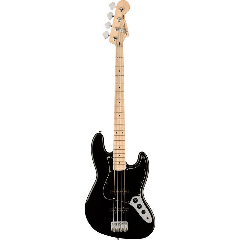 Squier Affinity Series Jazz Bass Maple, Black Pickguard, Black