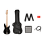 Squier Affinity Series Precision Bass PJ Pack Maple, Black, Rumble 15 120V