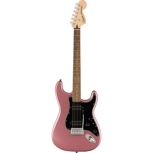 Squier Affinity Series Stratocaster HH Laurel, Black Pickguard, Burgundy Mist