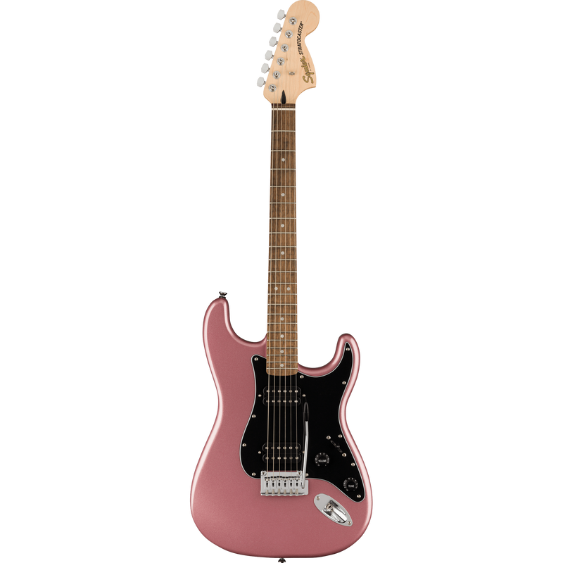 Squier Affinity Series Stratocaster HH Laurel, Black Pickguard, Burgundy Mist