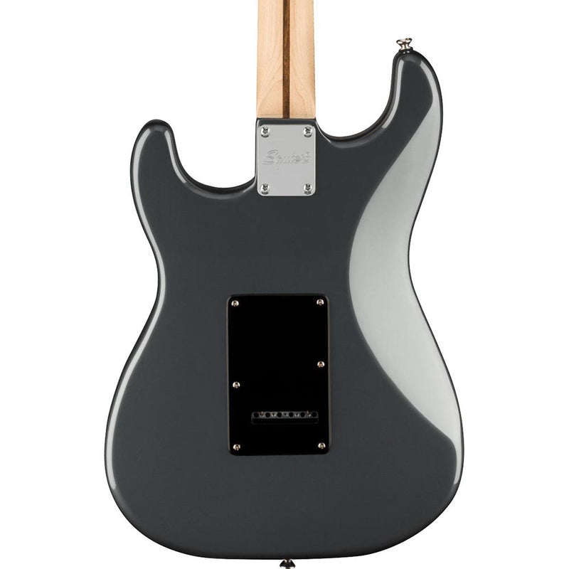 Squier Affinity Series Stratocaster HH Electric Guitar Laurel, Black Pickguard, Charcoal Frost Metallic