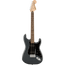 Squier Affinity Series Stratocaster HH Electric Guitar Laurel, Black Pickguard, Charcoal Frost Metallic