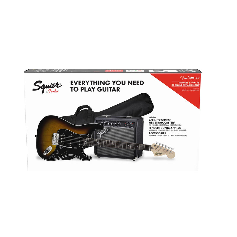 Squier Affinity Series Stratocaster HSS Pack - Laurel - Brown Sunburst