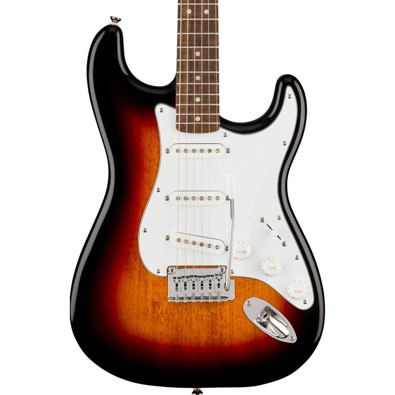 Squier Affinity Series Stratocaster Laurel, White Pickguard, 3 Color Sunburst