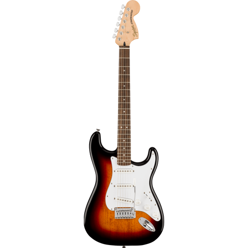 Squier Affinity Series Stratocaster Laurel, White Pickguard, 3 Color Sunburst