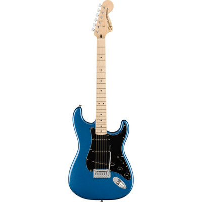 Squier Affinity Series Stratocaster Maple, Black Pickguard, Lake Placid Blue