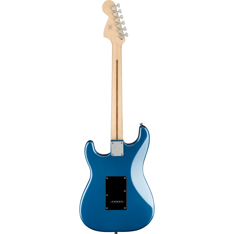 Squier Affinity Series Stratocaster Maple, Black Pickguard, Lake Placid Blue