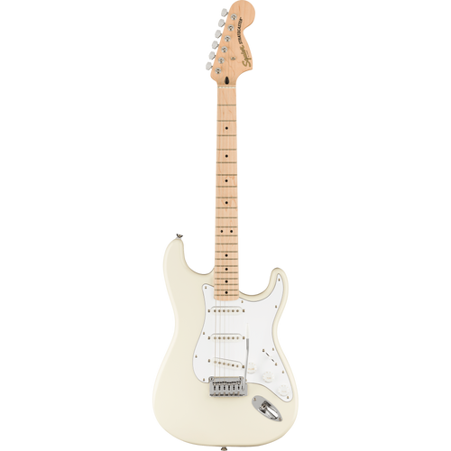 Squier Affinity Series Stratocaster Maple, White Pickguard, Olympic White