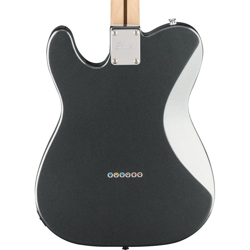 Squier Affinity Series Telecaster Deluxe Laurel, White Pickguard, Charcoal Frost Metallic