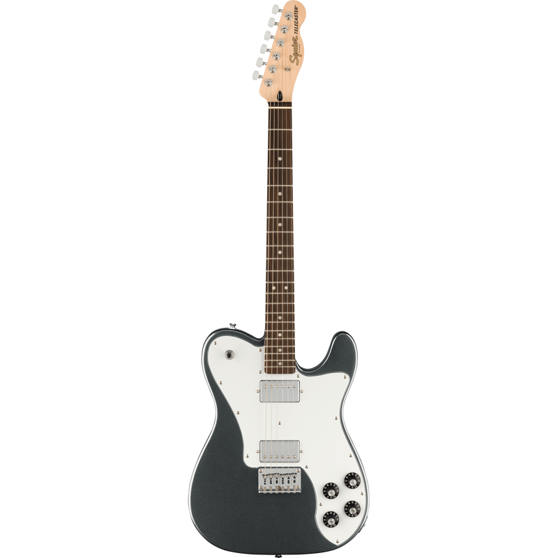 Squier Affinity Series Telecaster Deluxe Laurel, White Pickguard, Charcoal Frost Metallic
