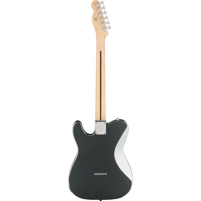 Squier Affinity Series Telecaster Deluxe Laurel, White Pickguard, Charcoal Frost Metallic