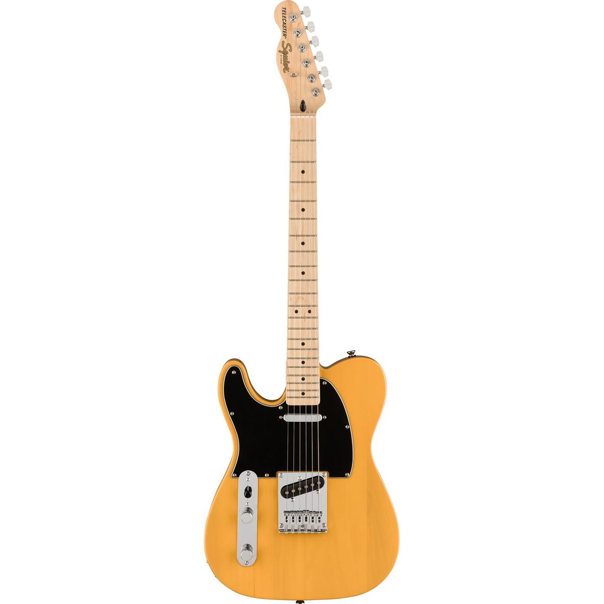 Squier Affinity Telecaster Left Handed Electric Guitar, Maple Fingerboard, Butterscotch Blonde