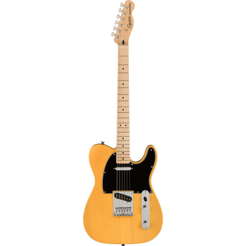 Squier Affinity Series Telecaster Electric Guitar Maple, Black Pickguard, Butterscotch Blonde