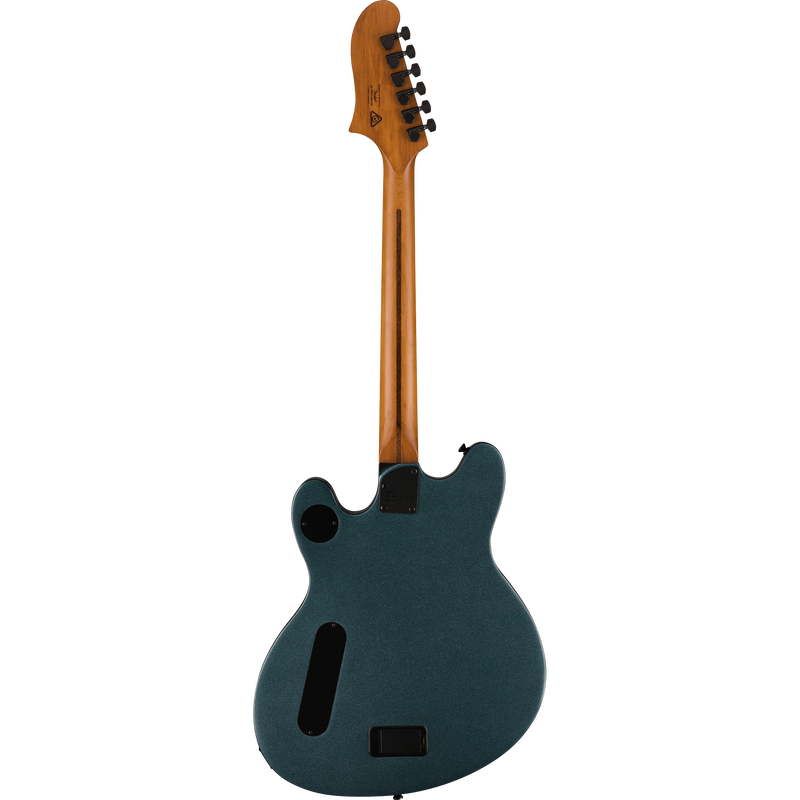 Squier Contemporary Active Starcaster Electric Guitar, Roasted, Maple, Gunmetal Metallic