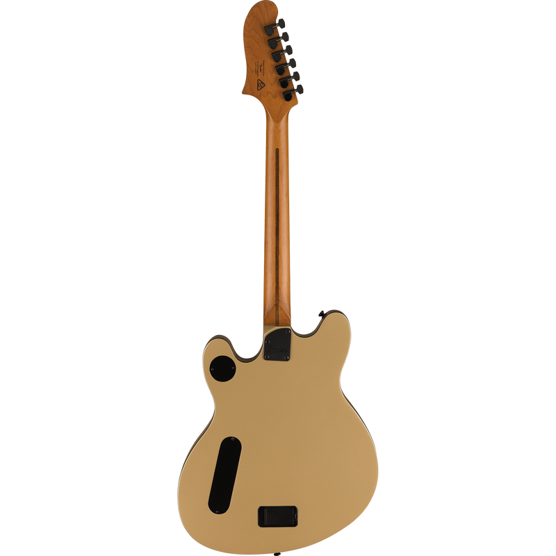 Squier Contemporary Active Starcaster Electric Guitar, Roasted Maple, Shoreline Gold