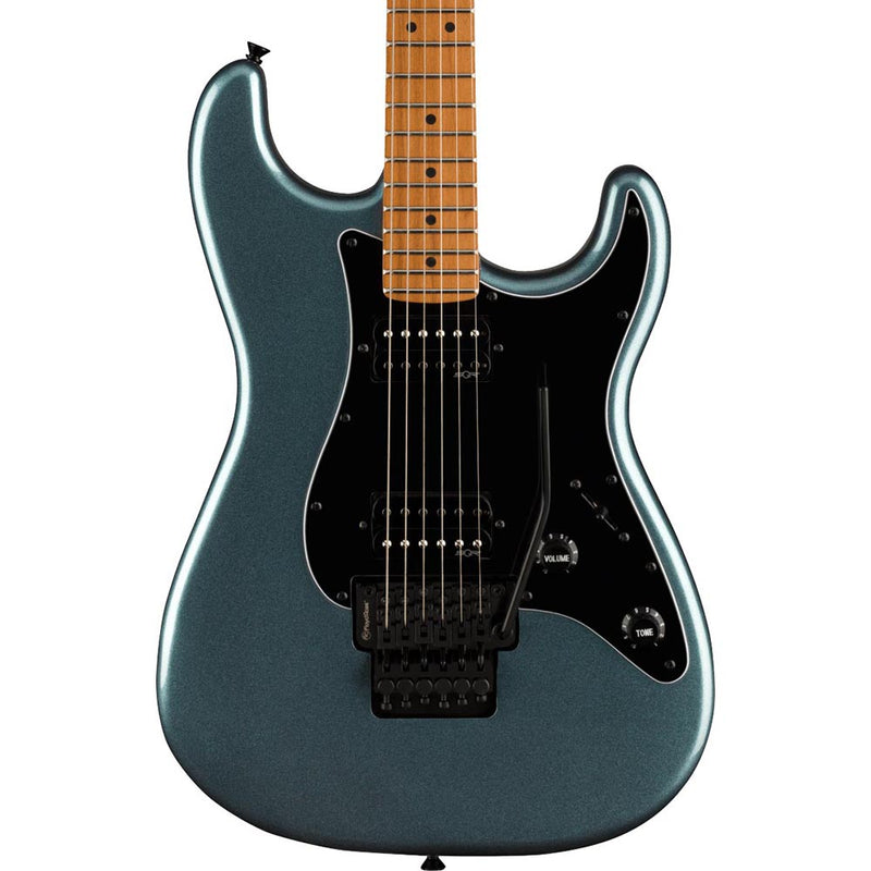 Squier Contemporary Stratocaster HH FR Roasted Maple, Black Pickguard, Gunmetal Metallic