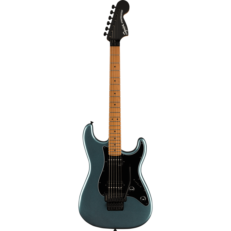 Squier Contemporary Stratocaster HH FR Roasted Maple, Black Pickguard, Gunmetal Metallic