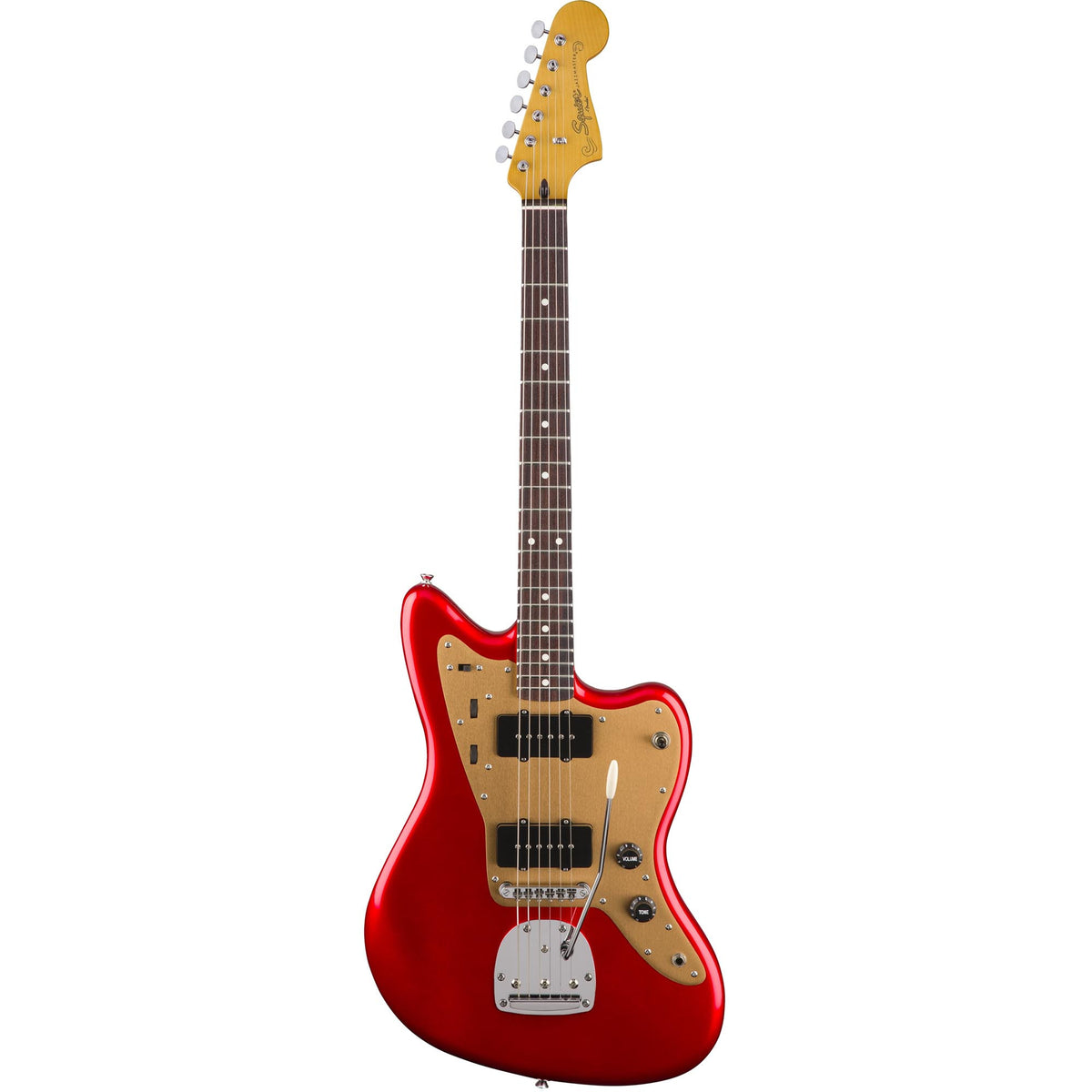Squier Deluxe Jazzmaster with Tremolo - Rosewood - Candy Apple Red