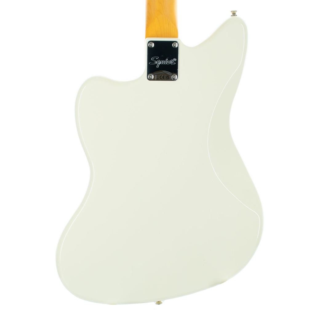 Squier j mascis jazzmaster on sale electric guitar vintage white
