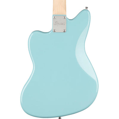 Squier Mini Jazzmaster HH Maple, White Pickguard Daphne Blue