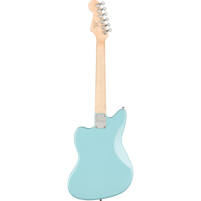 Squier Mini Jazzmaster HH Maple, White Pickguard Daphne Blue