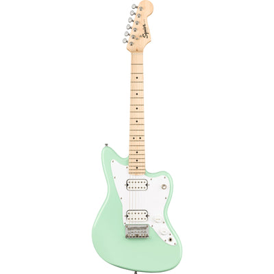 Squier Mini Jazzmaster HH Maple, White Pickguard Surf Green