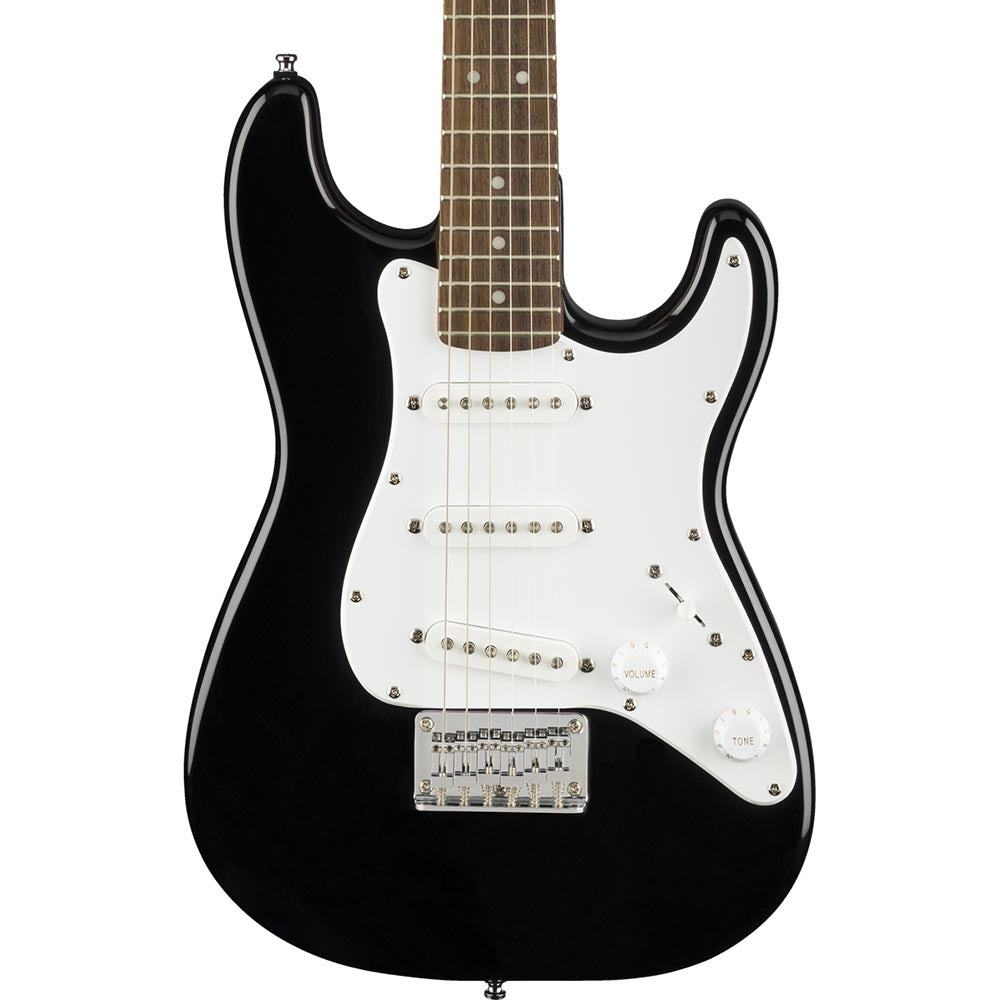 Squier Mini Stratocaster Electric Guitar, Laurel Fingerboard, Black