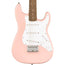 Squier Mini Stratocaster Laurel, White Pickguard Shell Pink