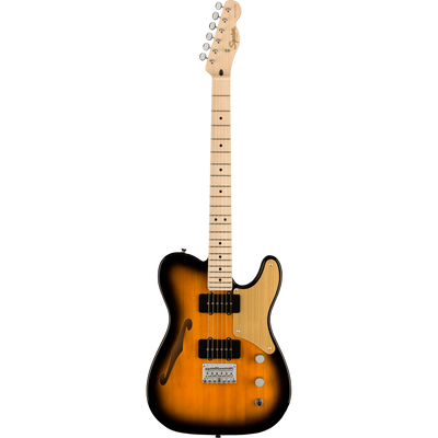 Squier Paranormal Cabronita Telecaster Thinline, Maple, Gold Anodized Pickguard, 2-Color Sunburst