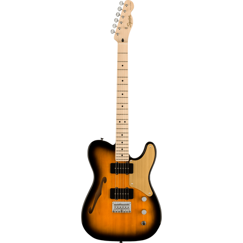 Squier Paranormal Cabronita Telecaster Thinline, Maple, Gold Anodized Pickguard, 2-Color Sunburst