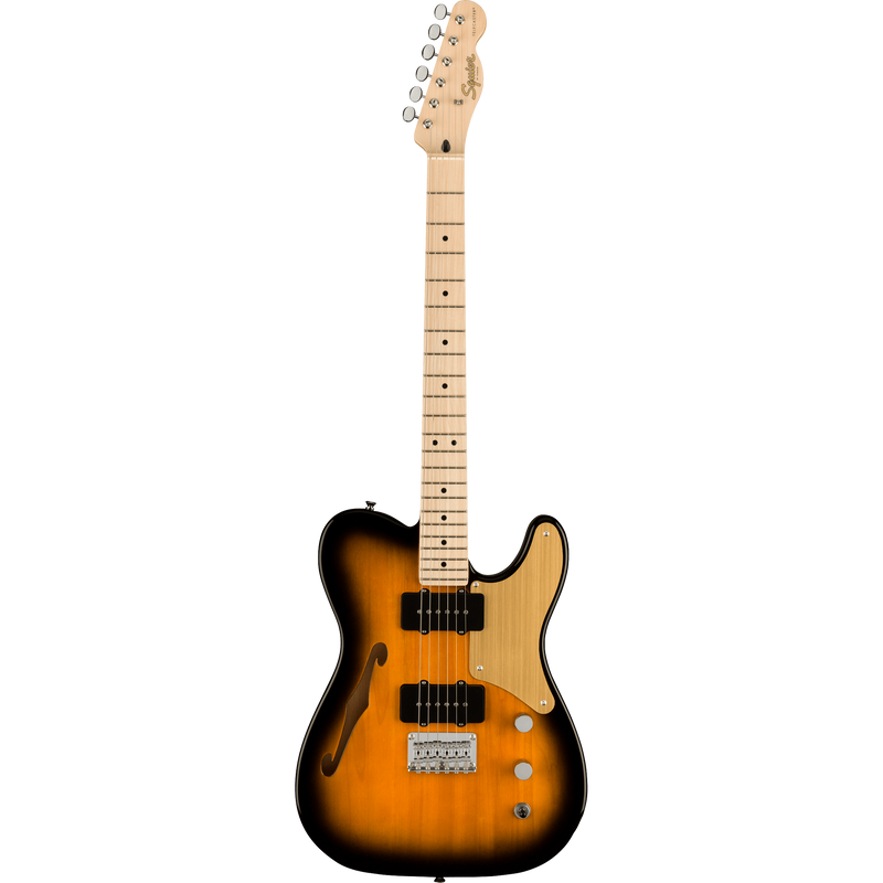 Squier Paranormal Cabronita Telecaster Thinline, Maple, Gold Anodized Pickguard, 2-Color Sunburst