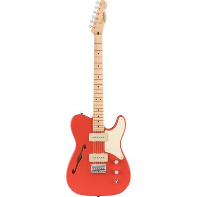 Squier Paranormal Cabronita Telecaster Thinline Maple, Parchment Pickguard, Fiesta Red
