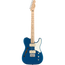 Squier Paranormal Cabronita Telecaster Thinline Electric Guitar, Maple, Parchment Pickguard, Lake Placid Blue