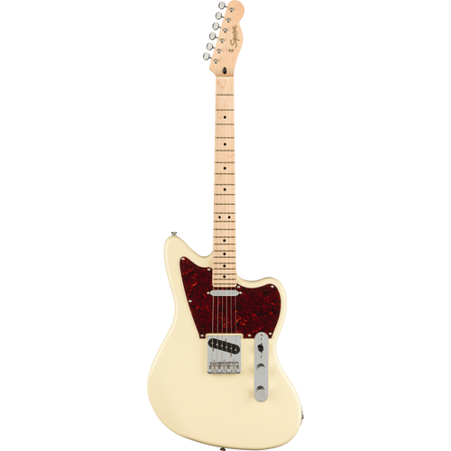 Squier Paranormal Offset Telecaster, Maple, Tortoiseshell Pickguard, Olympic White
