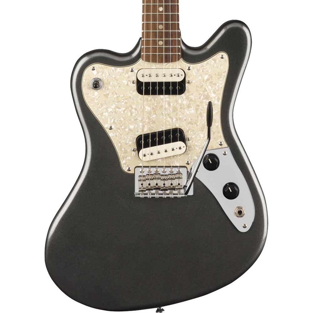 Squier Paranormal Super-Sonic Laurel, White Pearloid Pickguard Graphite Metallic