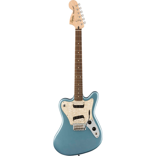 Squier Paranormal Super-Sonic Laurel, White Pearloid Pickguard Ice Blue Metallic