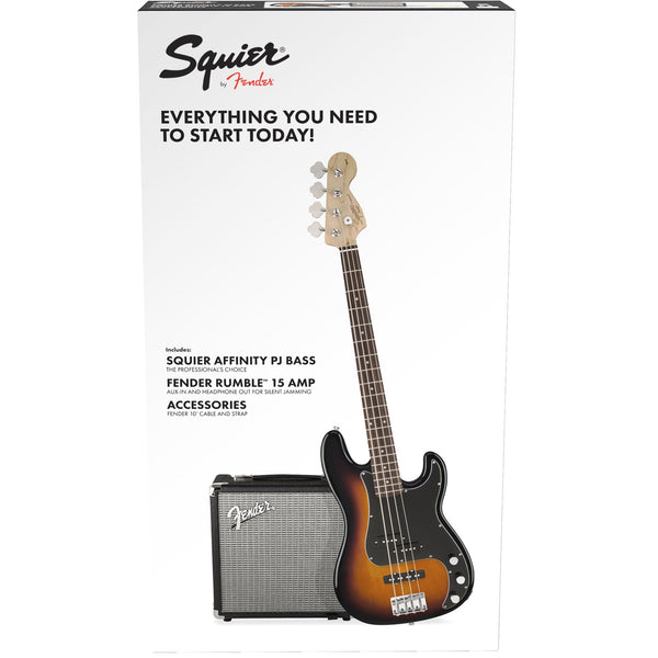 Squier Precision Bass Pj Pack With Rumble 15 V3 - Brown Sunburst - 120
