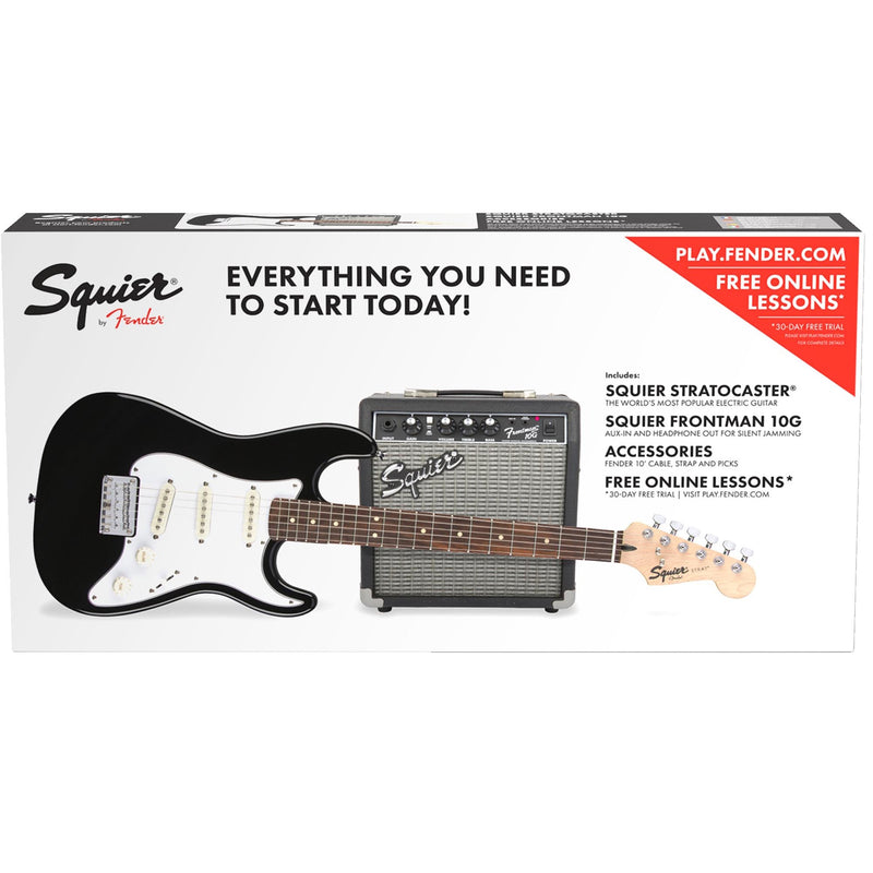 Squier Strat SS Pack 10G - Black 120V