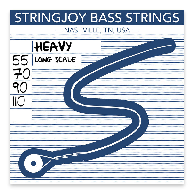 Stringjoy 55-110 Heavy Bass Four String Nickel Alloy Strings