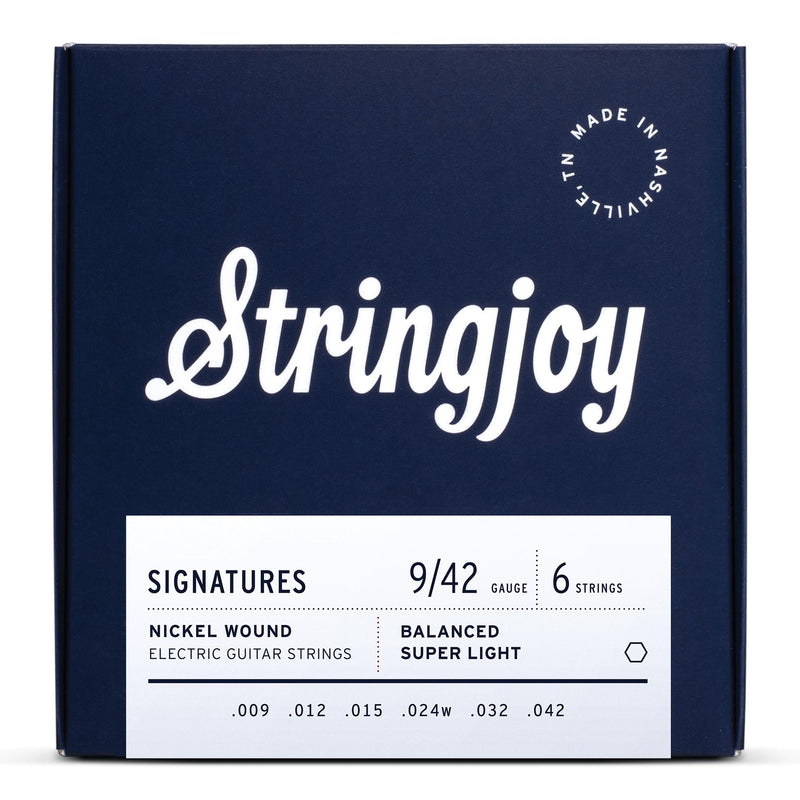 Stringjoy 9-42 Balanced Super Light Electric Nickel Alloy Strings