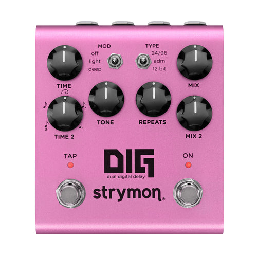 delay expression pedal Strymon DIG V2 Dual Digital Delay Effect Pedal