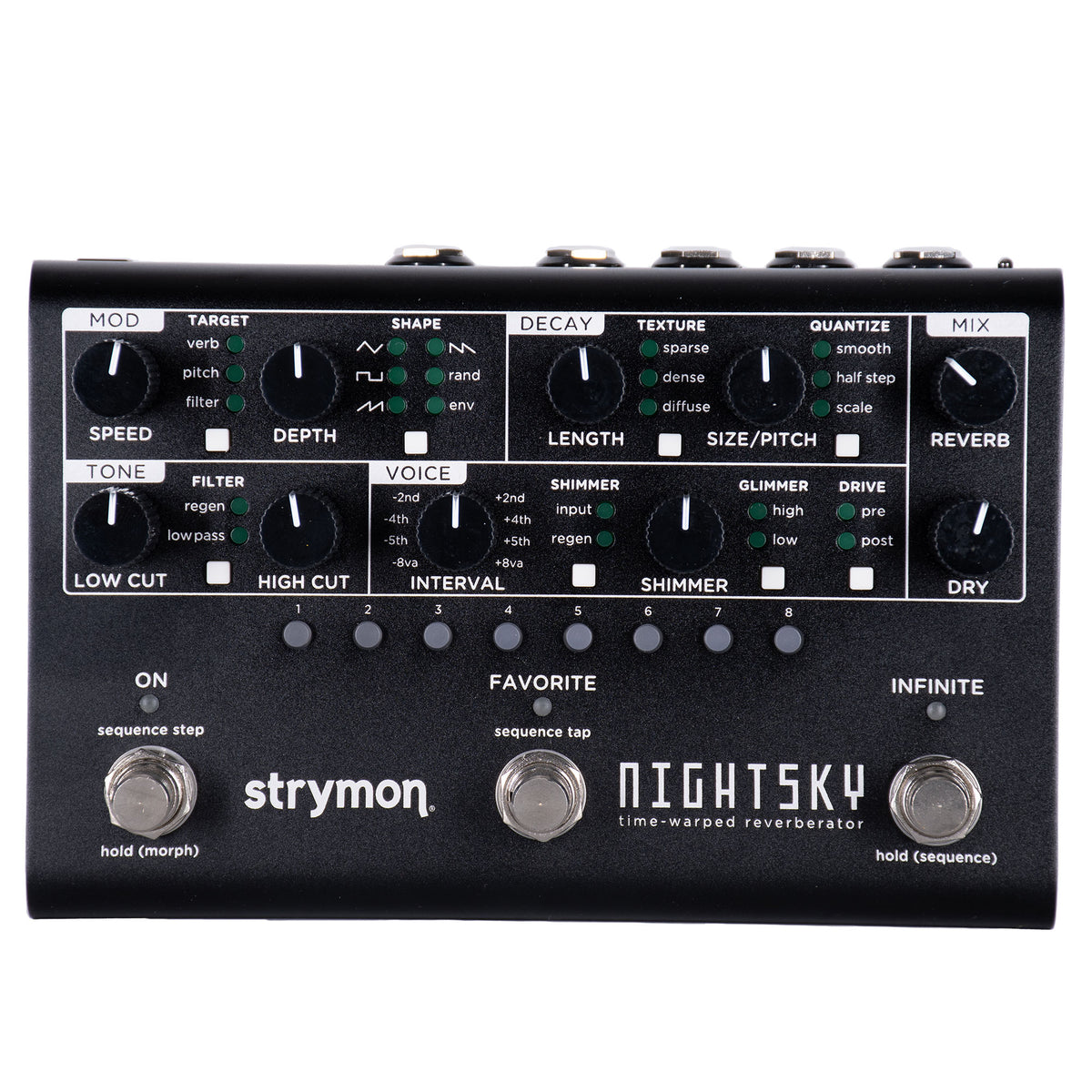 Strymon Midnight Edition Nightsky Time Warped Reverberator Effect Pedal
