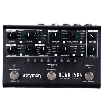 Strymon Midnight Edition Nightsky Time Warped Reverberator Effect Pedal