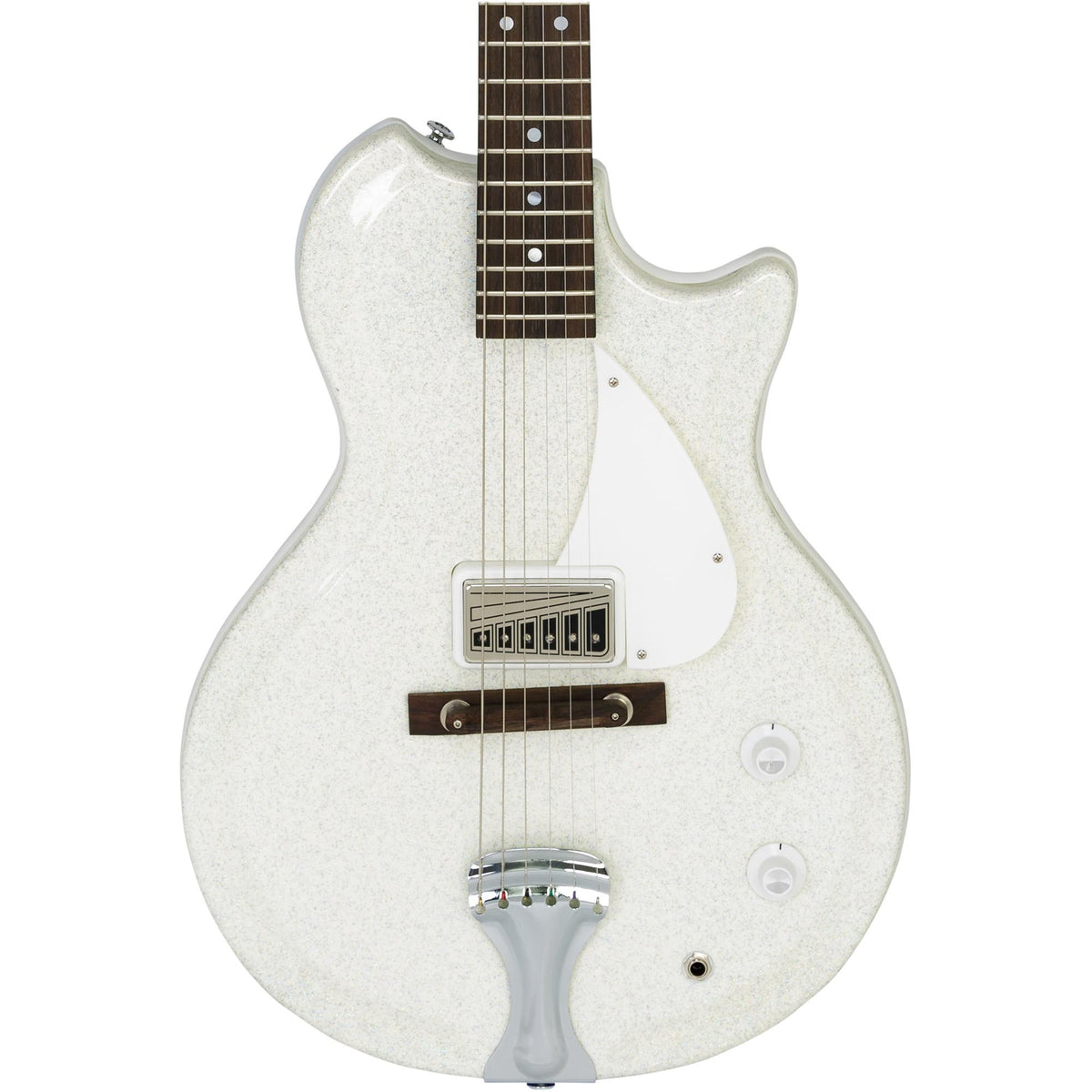 Supro Americana Series Belmont Guitar - Sparkle White