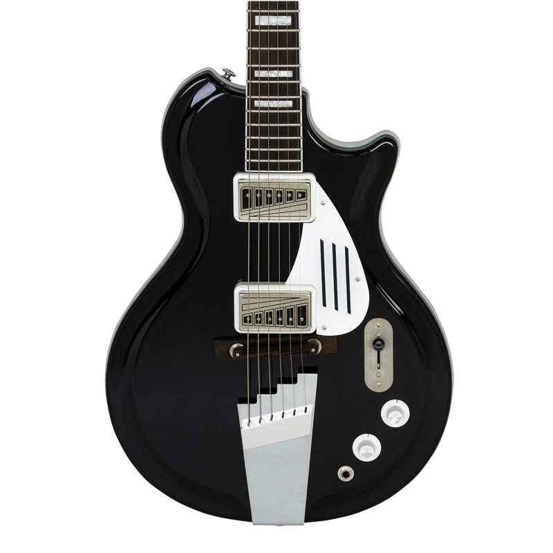 Supro Americana Series Black Holiday Guitar - Jet Black
