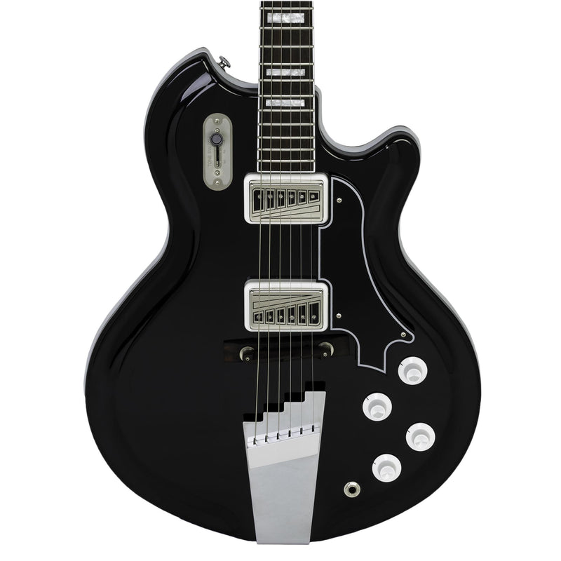 Supro Americana Series Coronado II Guitar - Jet Black