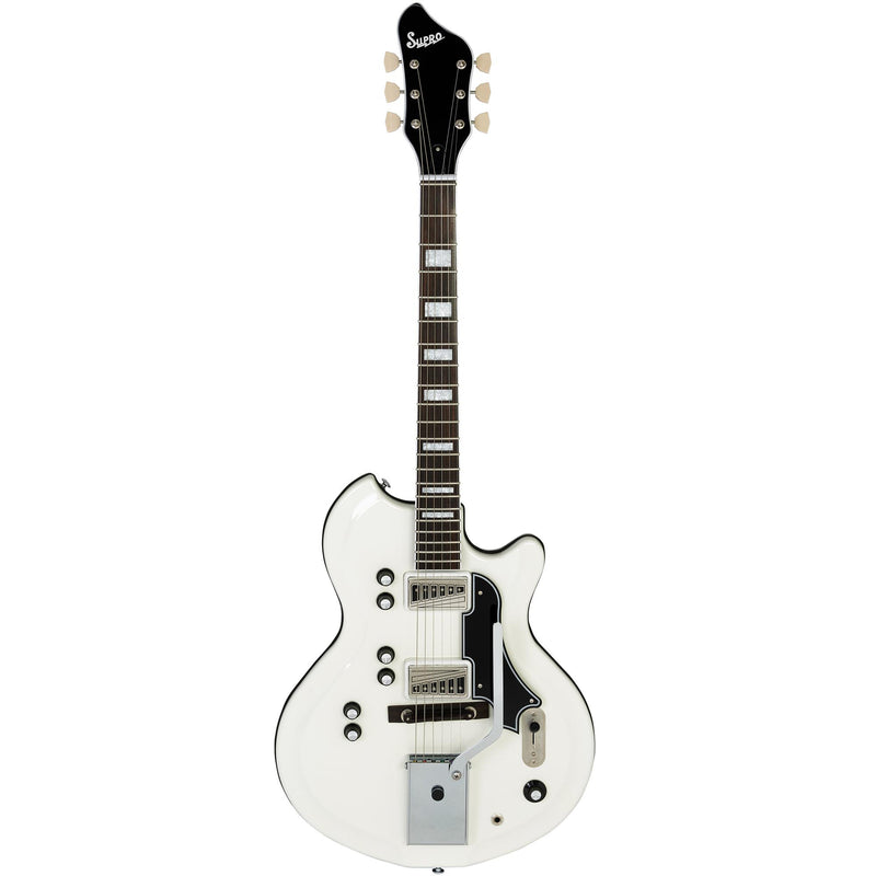 Supro Americana Series Martinique Deluxe Guitar - Ermine White
