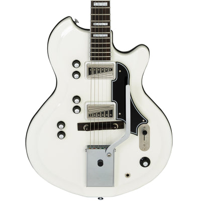 Supro Americana Series Martinique Deluxe Guitar - Ermine White