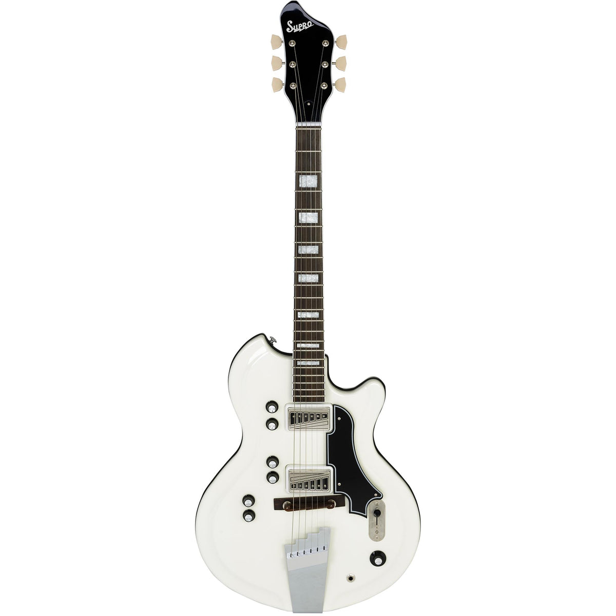 Supro Americana Series Martinique Guitar - Ermine White