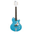 Supro Americana Series Sahara Guitar - Wedgewood Blue Metallic
